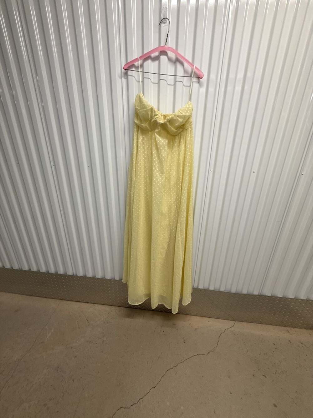 Hello Molly Secluded Grove Strapless Maxi Dress in Yellow